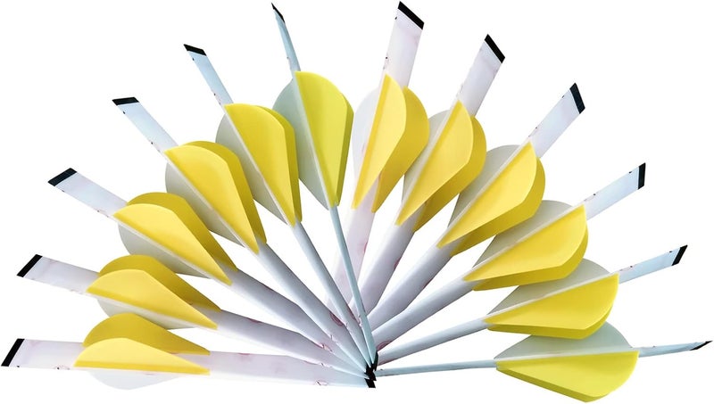 LEANPRO Store 12-Pack Shrink Fletch with 2 Inch Vanes, Stretch Arrow Wraps Universal Fit for Arrows and Bolts, DIY Archery Fletching Tool - Image 2